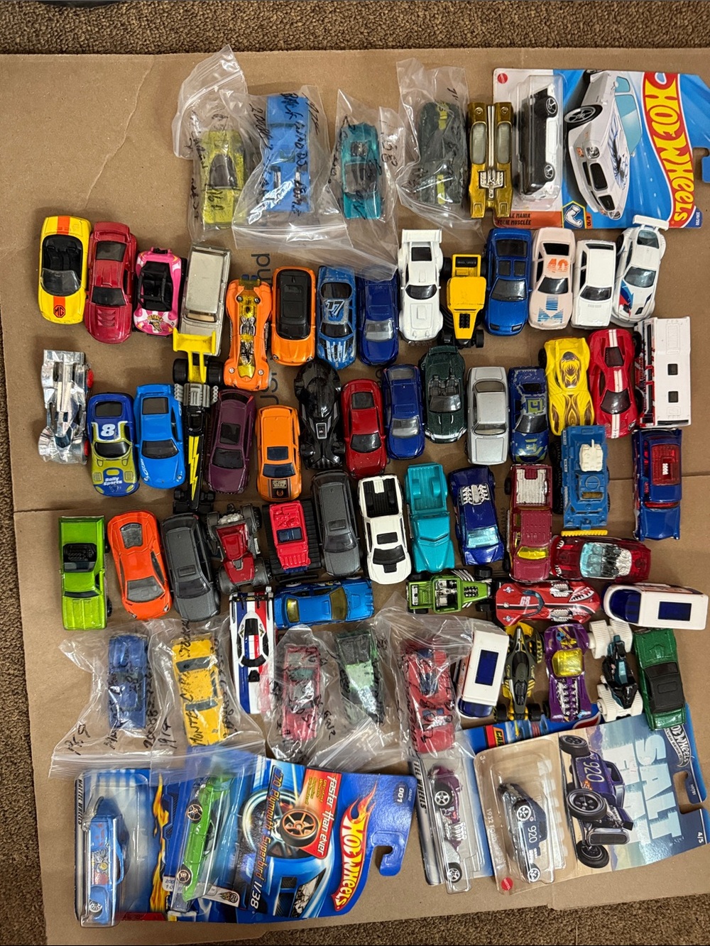 Collector’s Assorted Older Toy Cars - Multi-Color Pack-66pcs
